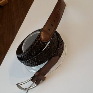 Braided Leather Belt Size 40